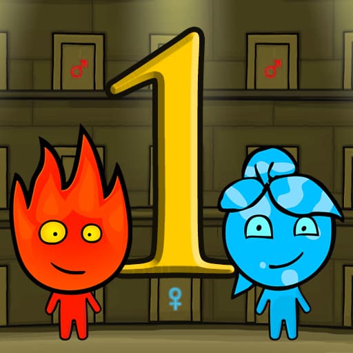 The game FIREBOY AND WATERGIRL FOREST TEMPLE