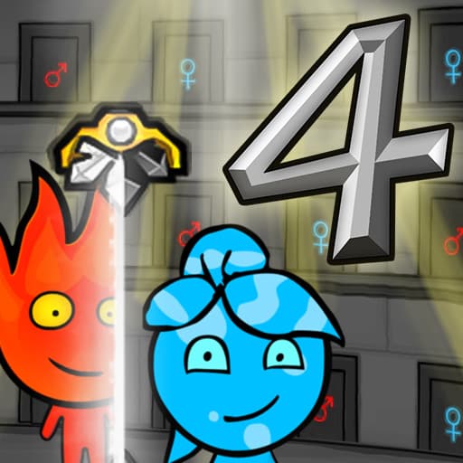 The game FIREBOY AND WATERGIRL 4 CRYSTAL TEMPLE