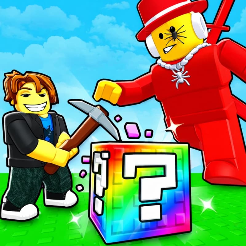The game Break a Lucky Blocks with Brainrots