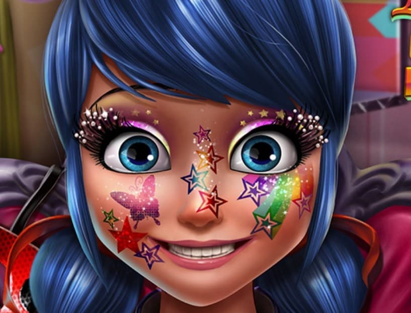 The game Ladybug Glittery Makeup